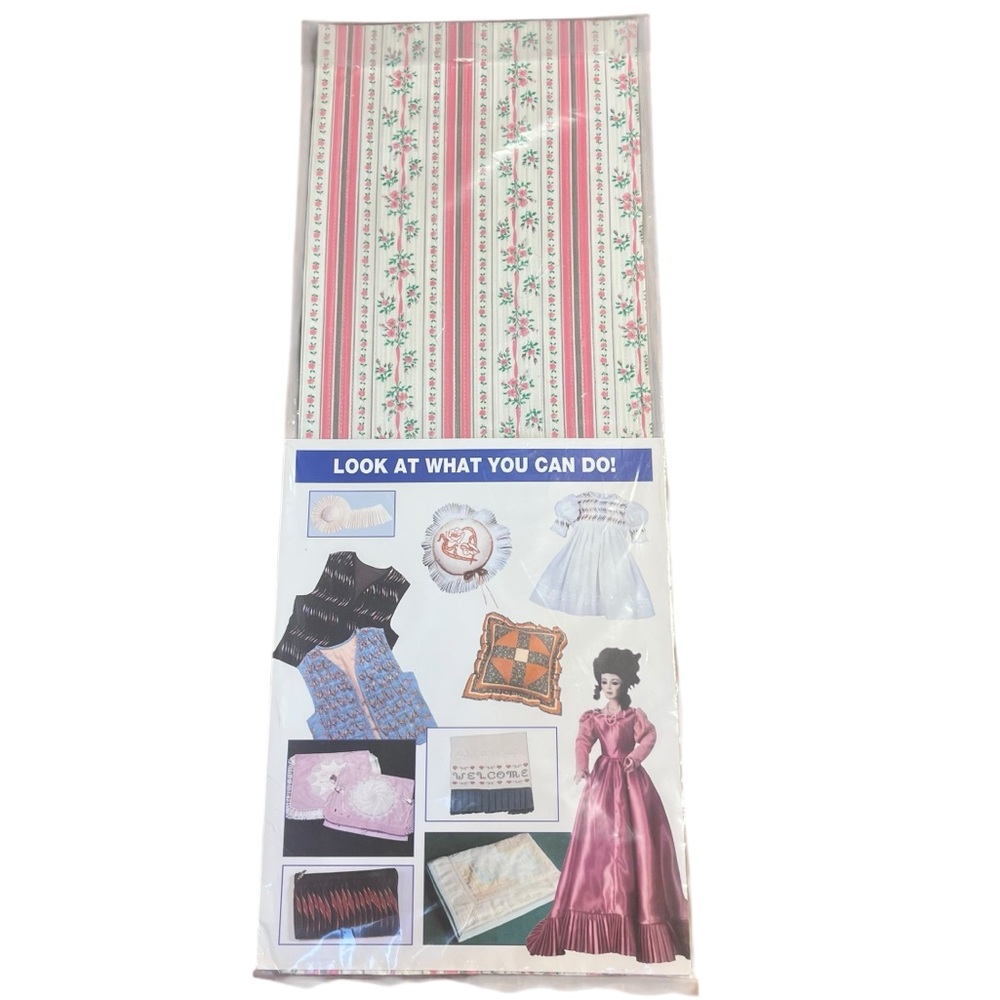 Vintage Clotilde's Perfect Pleater Rare Large Size 8”x 22” Pleat Fabric Floral